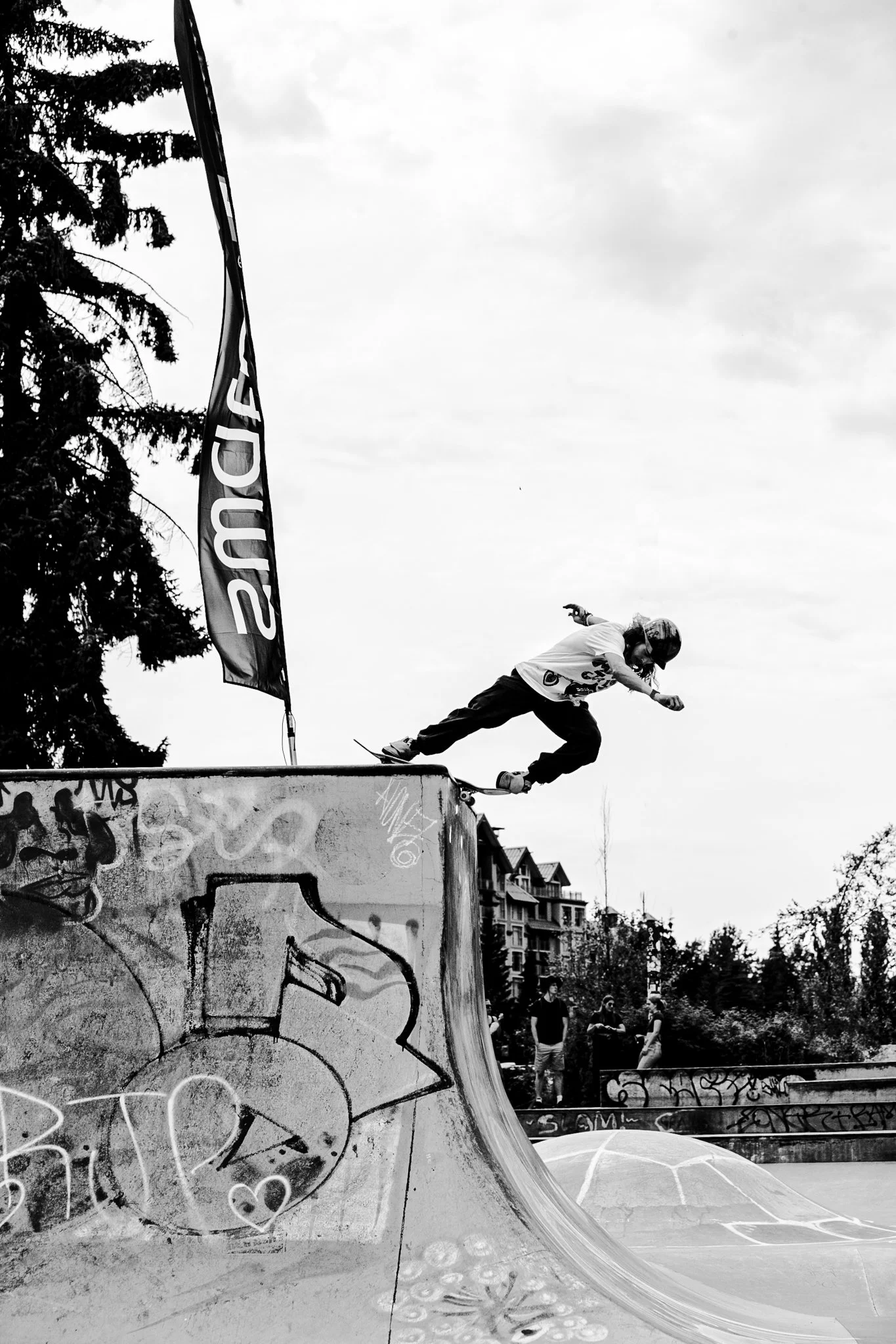 Andy Anderson skateboard trick sequence composite shot