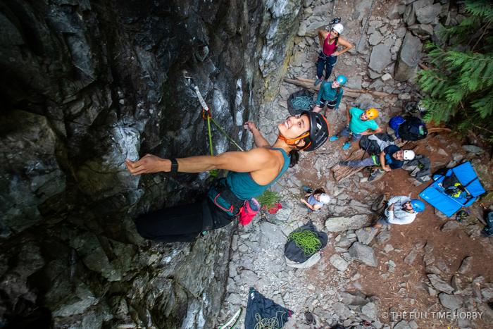 Belay Crew From Above, Squamish, BC