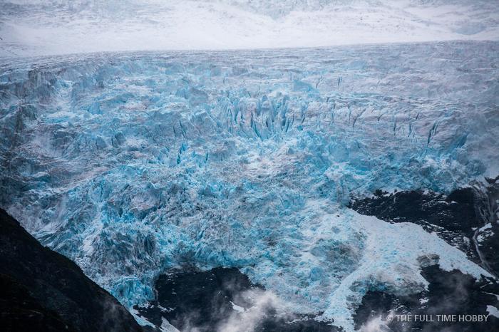 Glacier Crevasses from Above, Bella Coola &mdash; stock photo by Jeremy Allen
