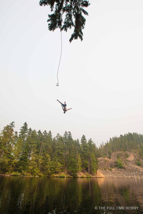 Big Air Over the Forest, Whistler area, BC