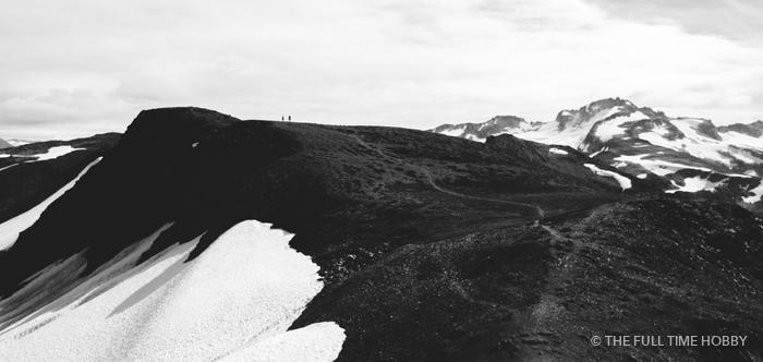 Black Ridge, White Sky, Panorama Ridge, Garibaldi Provincial Park, BC