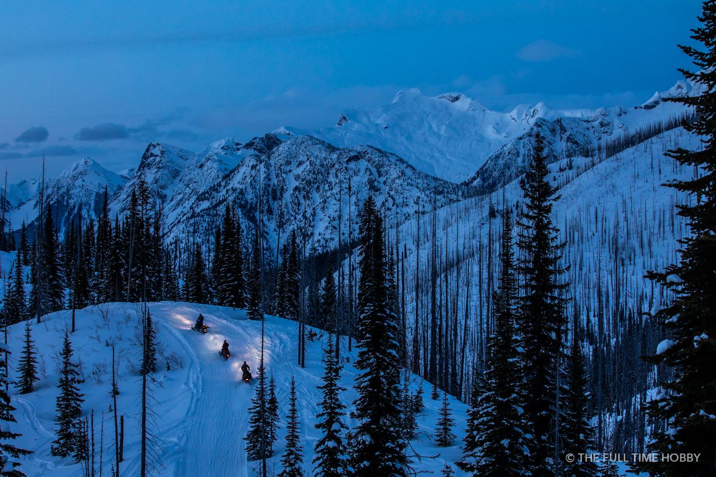 Burnt Ridge in Winter, Revelstoke, BC