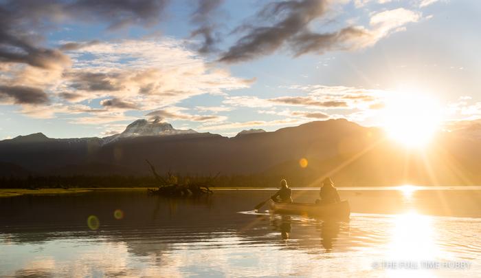 Canoe at Golden Hour, Squamish Estuary, Squamish, BC