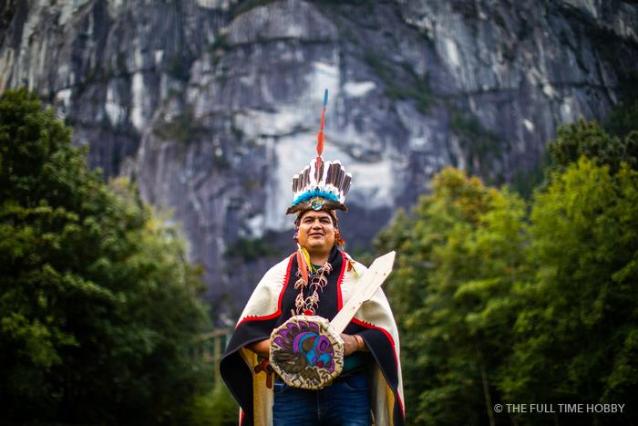 Ceremonial Regalia Beneath the Chief, Stawamus Chief, Squamish, BC