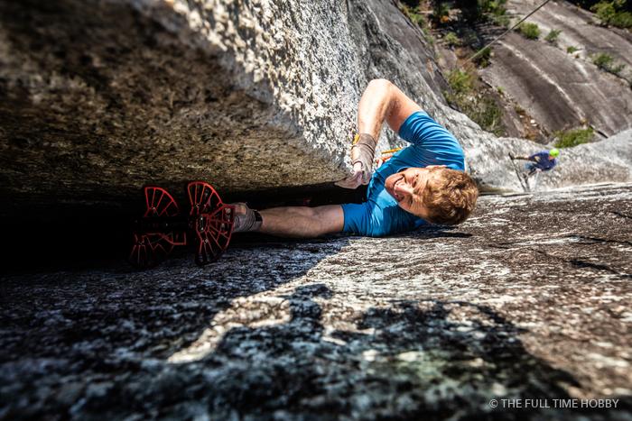 Climber Resting on Granite, Squamish, BC