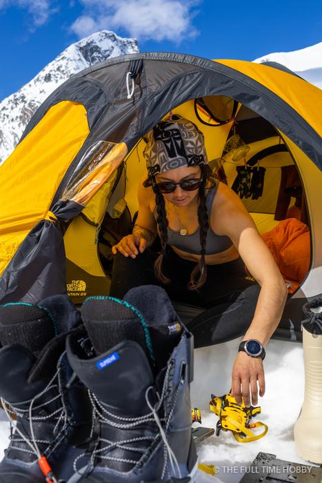 Climbing Out of the Tent, Alaska