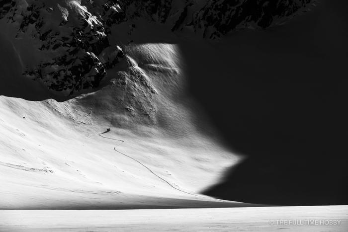 Light on a Dark Slope, Alaska
