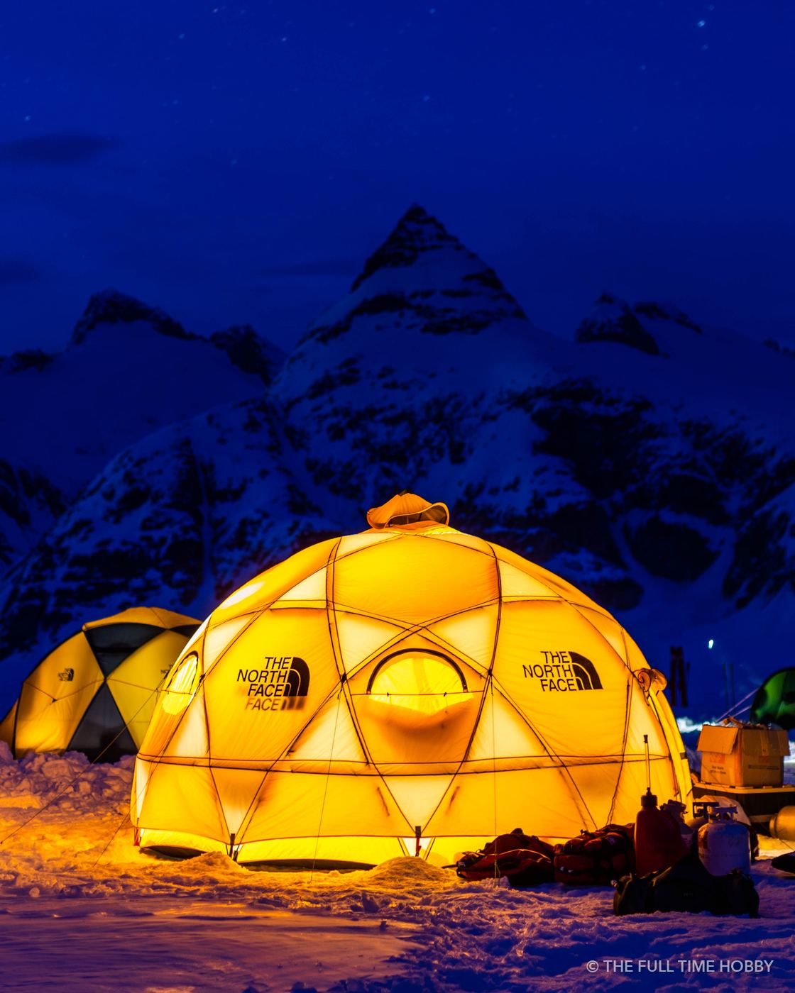 Dome Camp Lit Up, Alaska