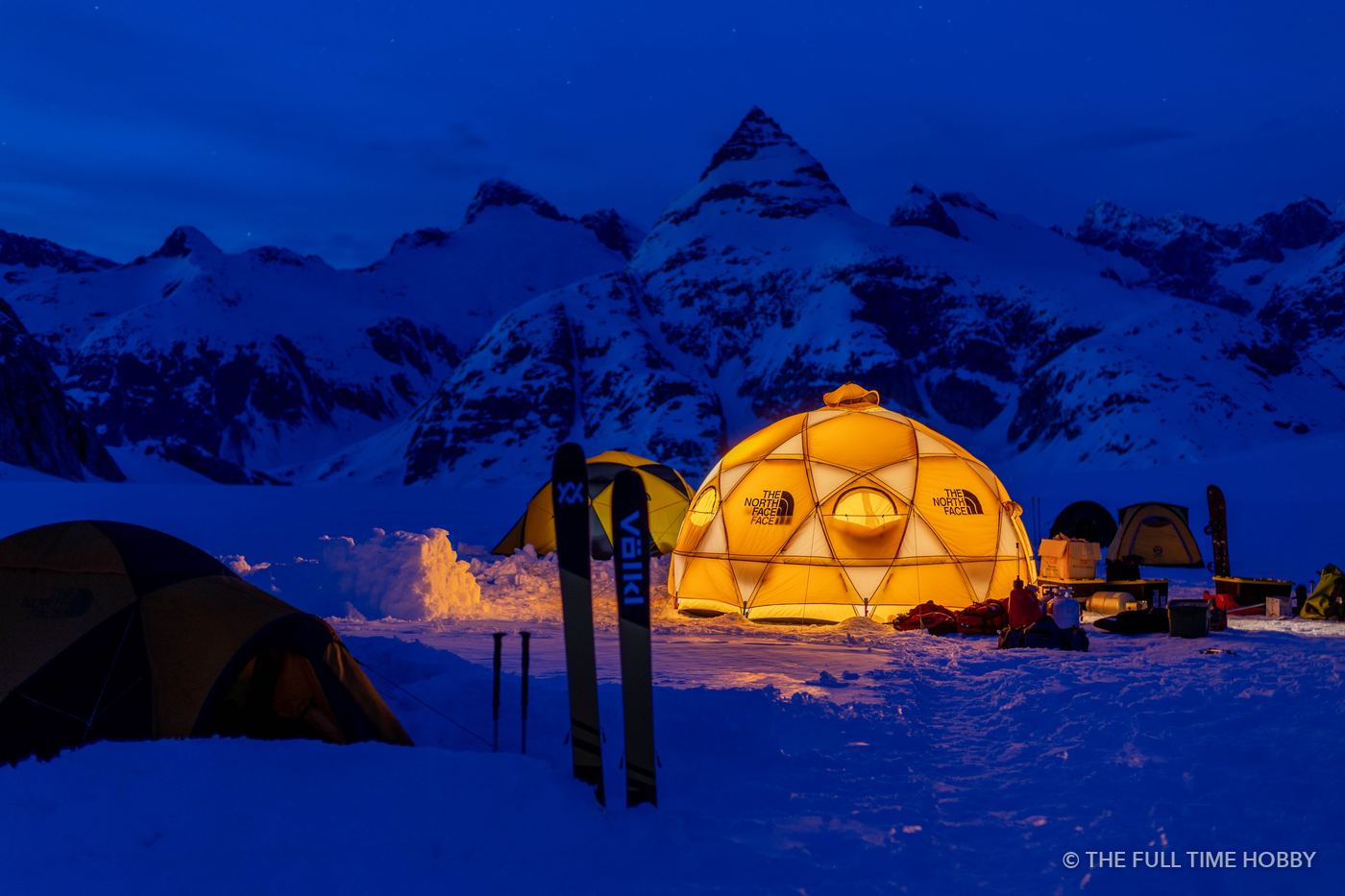 Dome Camp Under the Peaks, Alaska