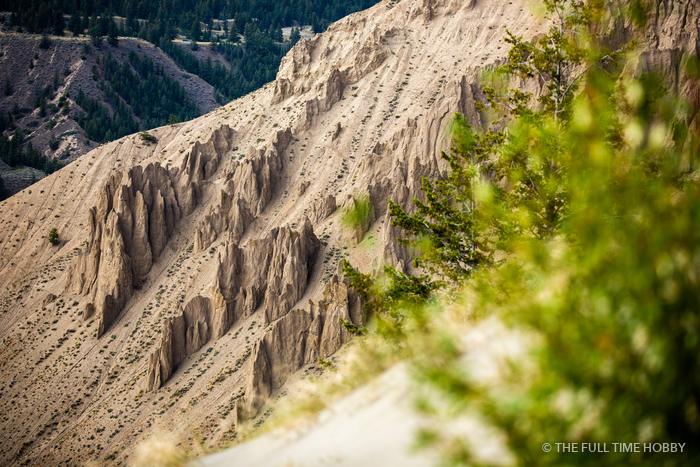 Eroded Hoodoo Slope, Farwell Canyon, near Williams Lake, BC
