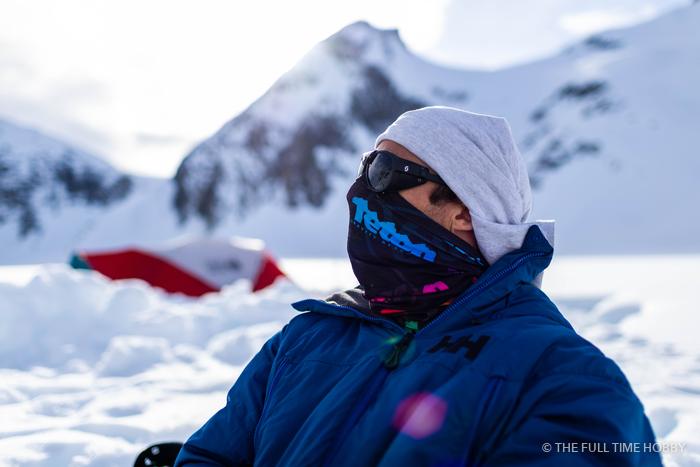 Face Mask on the Glacier, Alaska