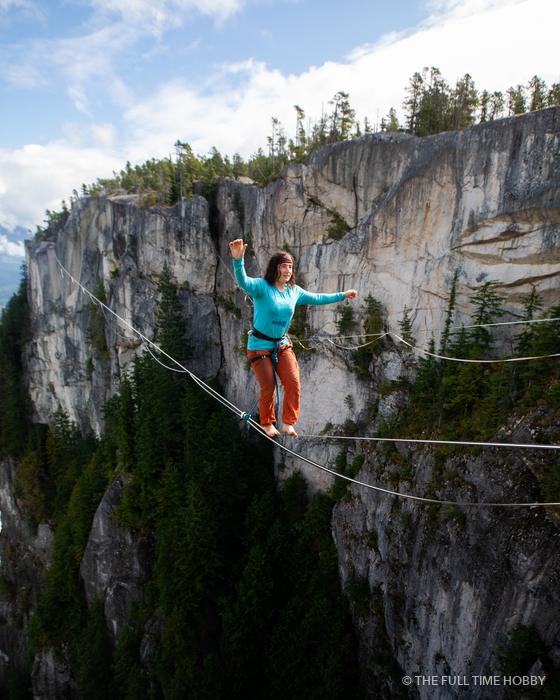 Highliner Above the Valley, Top of the Stawamus Chief, Squamish, BC