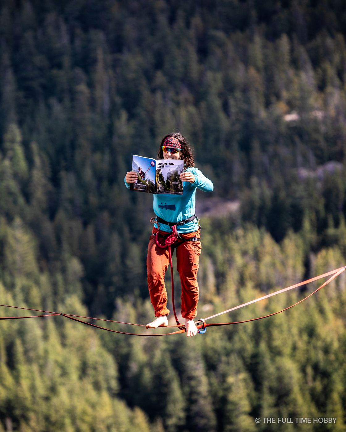 Highliner Showing Off, Top of the Stawamus Chief, Squamish, BC