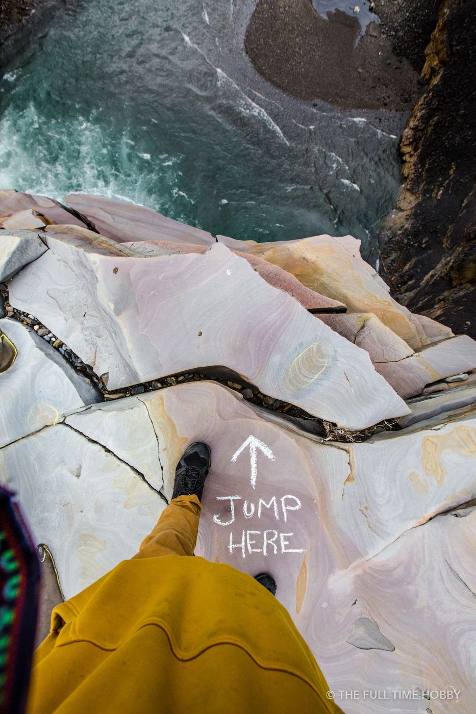 Jump Here, Ram Falls, Alberta