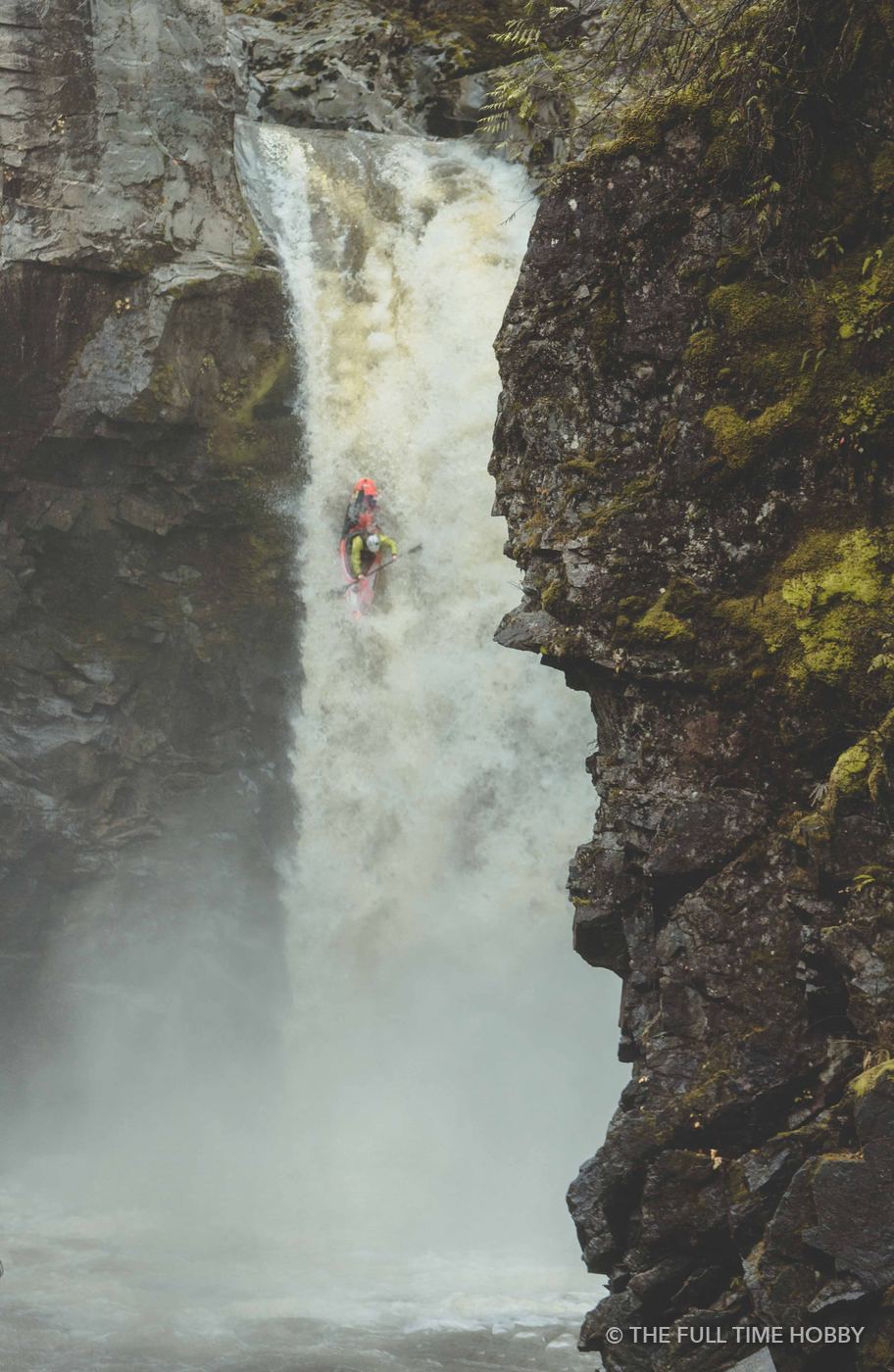 Kayaker in the Mist, Mamquam River, Squamish, BC