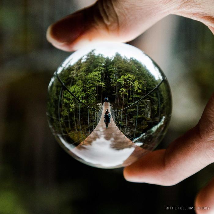 Lens Ball Suspension Bridge &mdash; stock photo by Jeremy Allen