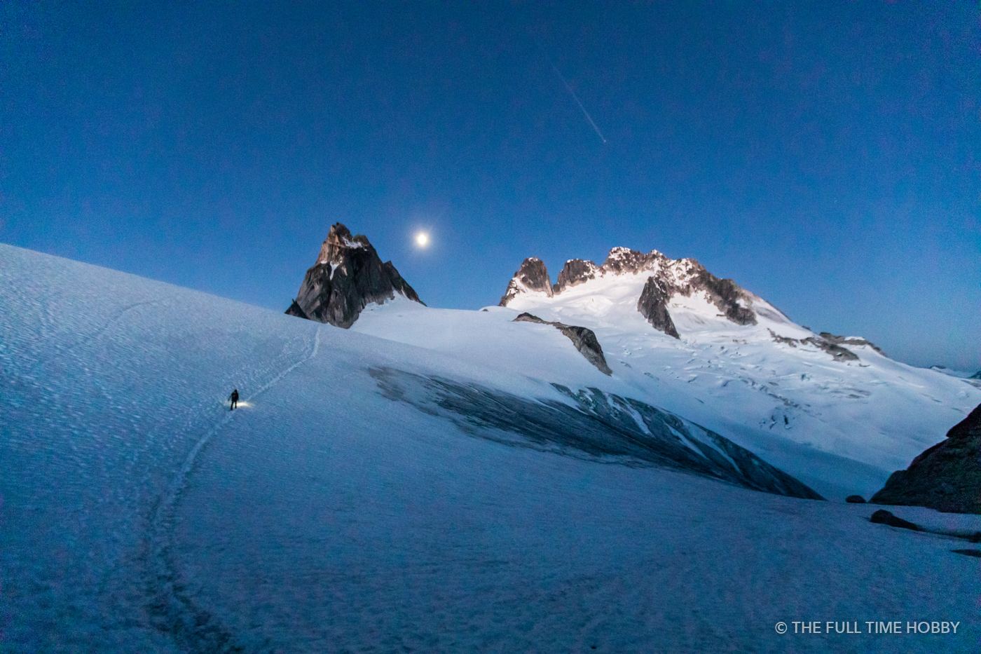 Moonrise Over the Glacier, Bugaboo Provincial Park, BC