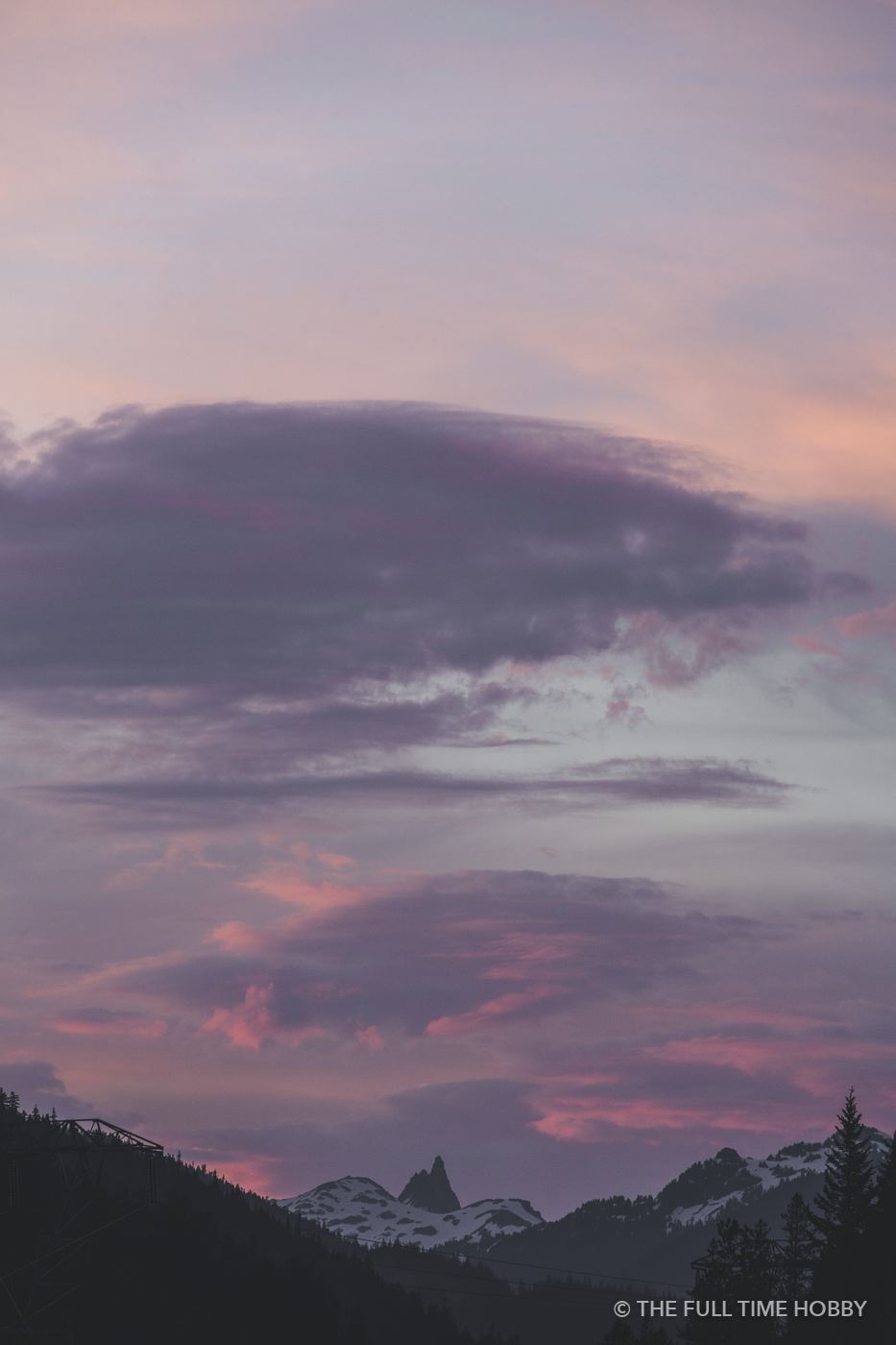 Pastel Sunset Clouds, Whistler, BC