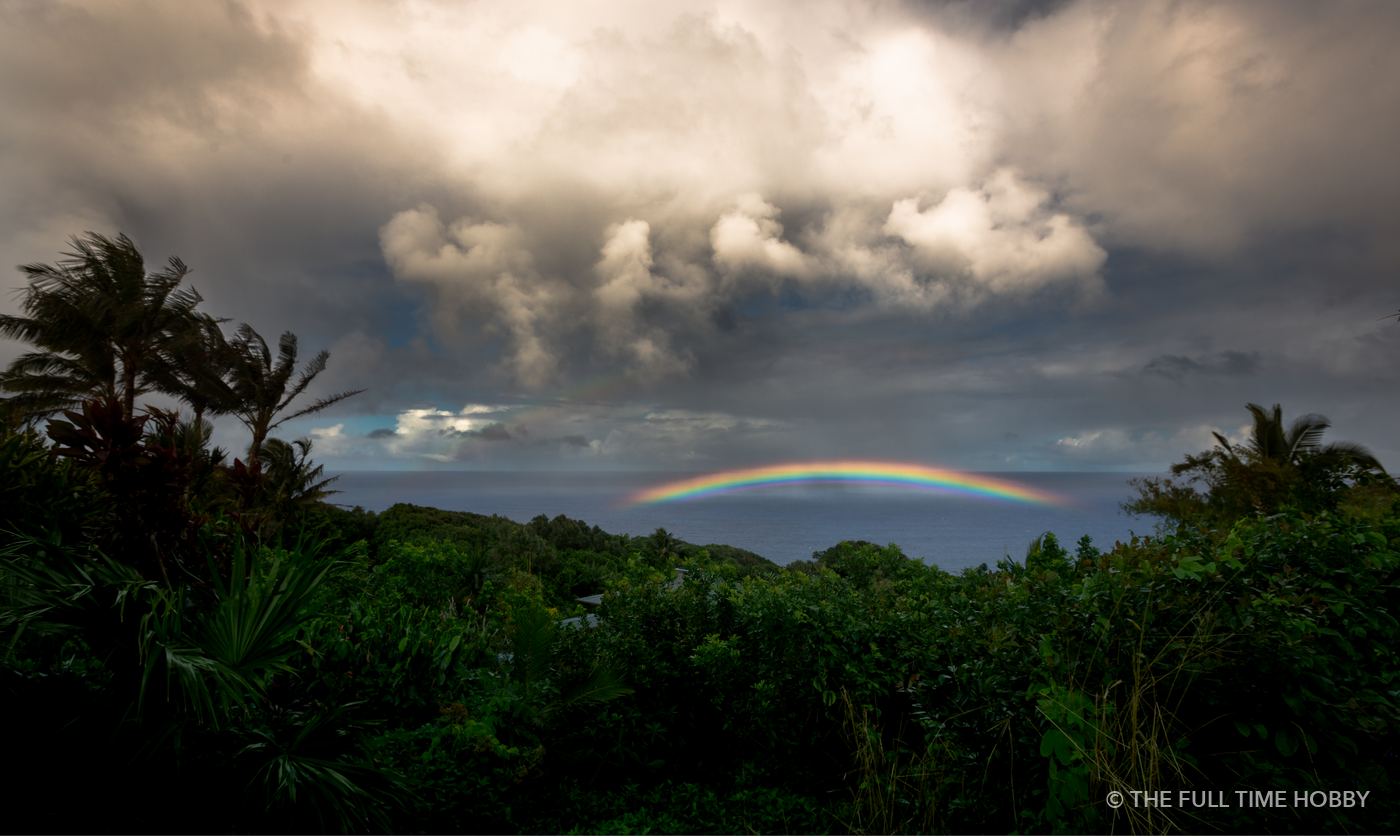 Rainbow Over the Forest, Maui, Hawaii