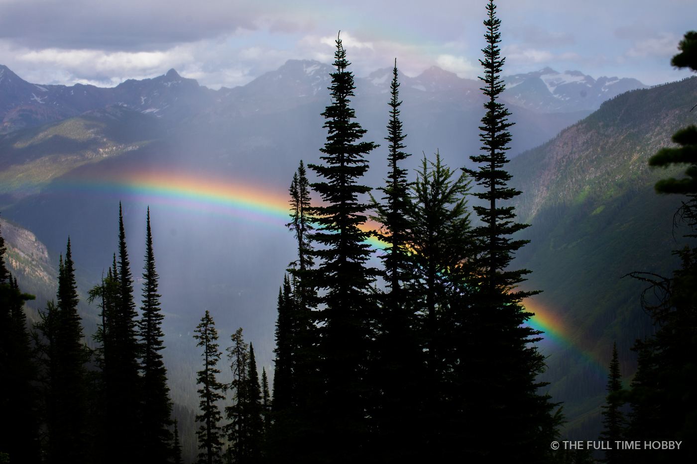 Rainbow Over the Tree Line, Bugaboo Provincial Park, BC