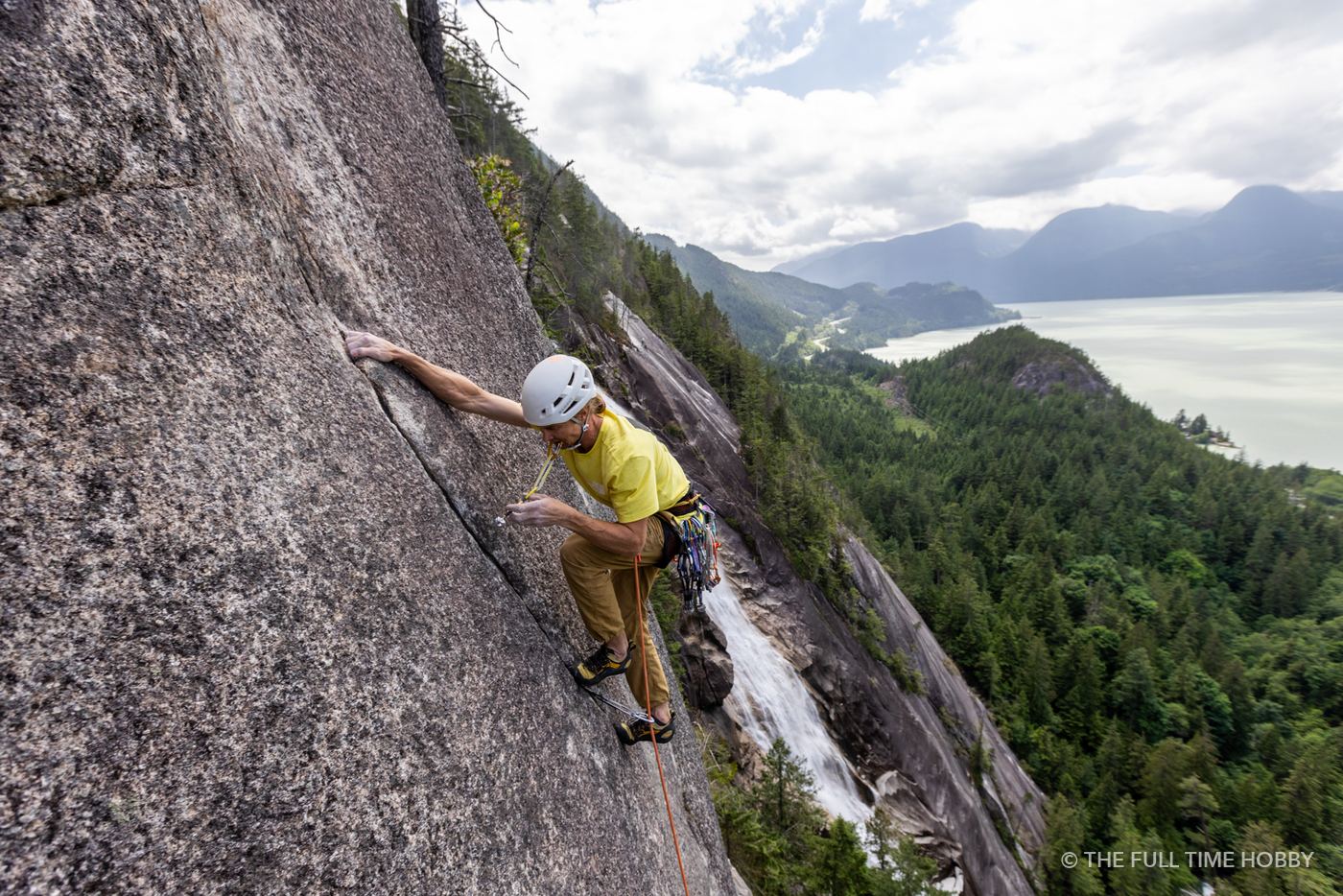 Reaching for the Next Hold, Zen Garden, near Shannon Falls, Squamish, BC