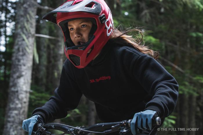 Rider in a Red Helmet, Whistler, Pemberton and Squamish, BC