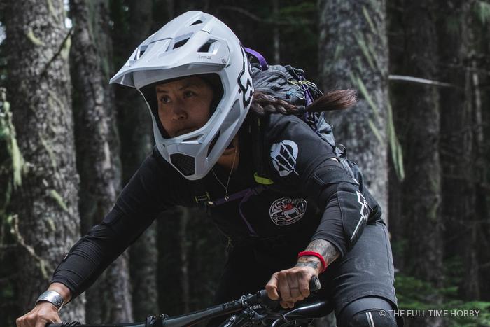 Rider in a White Helmet, Whistler, Pemberton and Squamish, BC