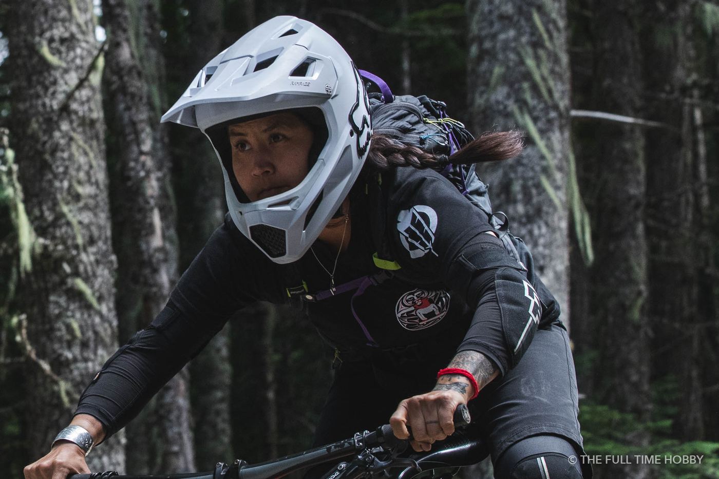 Rider in a White Helmet, Whistler, Pemberton and Squamish, BC