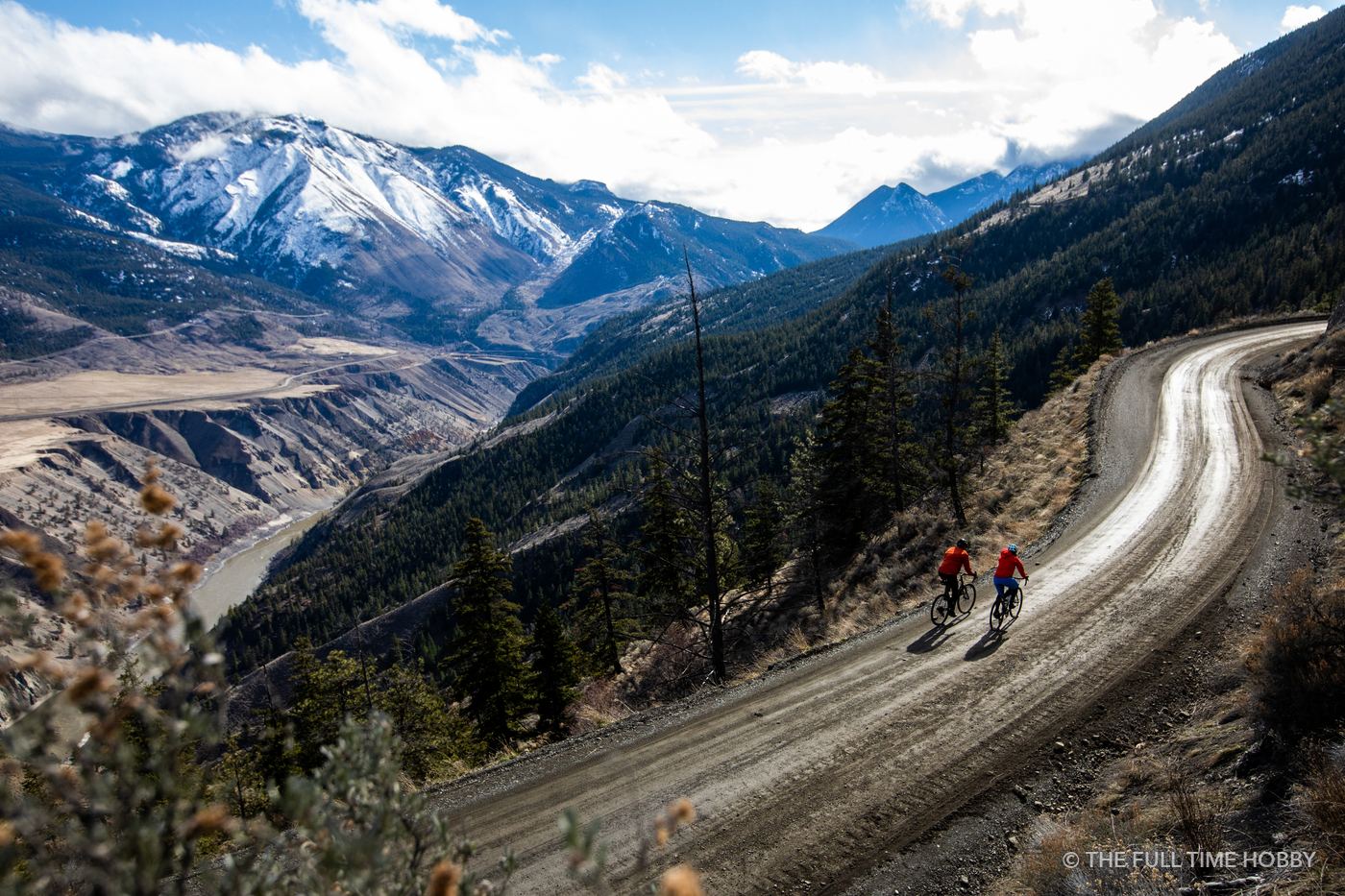 Riders on the Canyon Road, Lillooet, BC