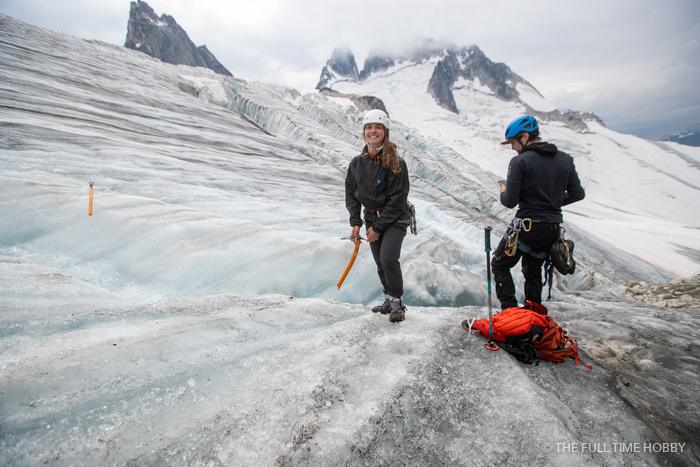 Rope Team on the Glacier, Bugaboo Provincial Park, BC