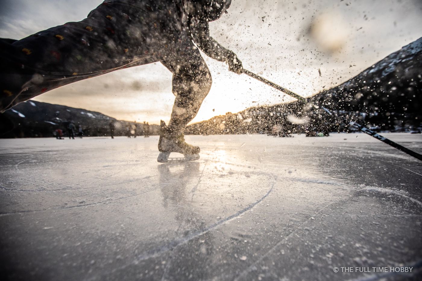 Skating on Black Ice, Alta Lake, Whistler, BC