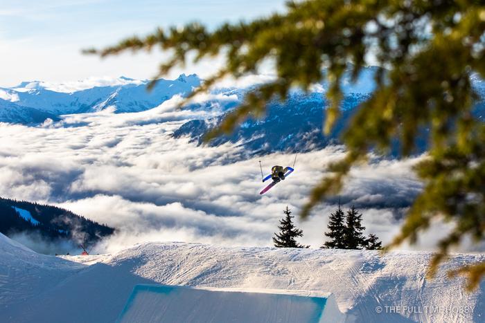Skier Above the Inversion, Blackcomb Glacier, Whistler, BC