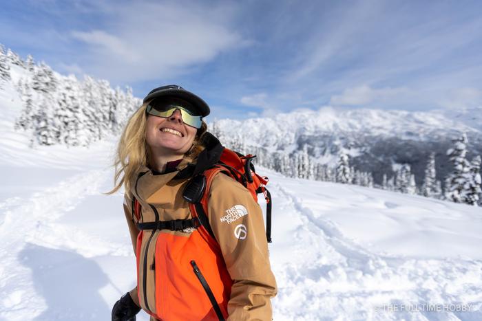 Skier in Orange, Whistler, BC