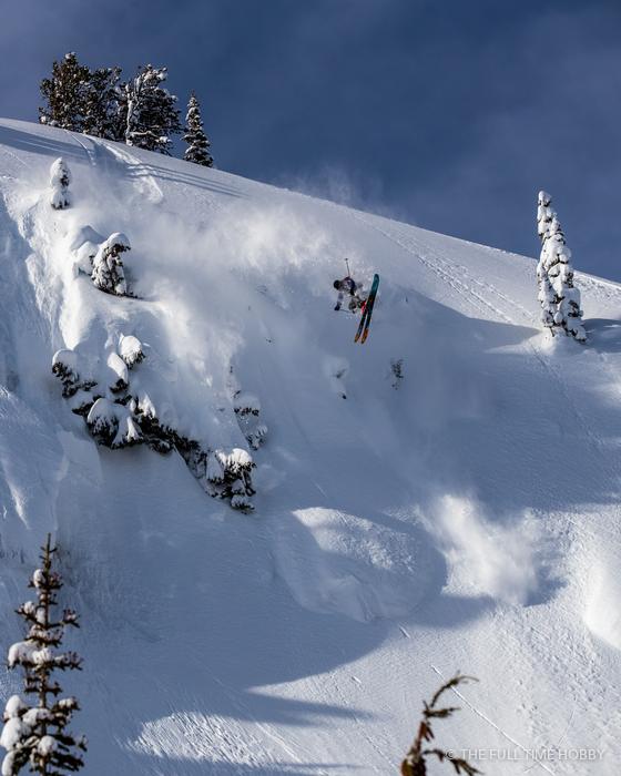 Skier in the Trees, Whistler area, BC