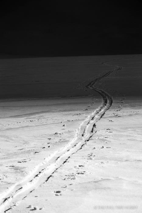 Skin Track at Night, Alaska