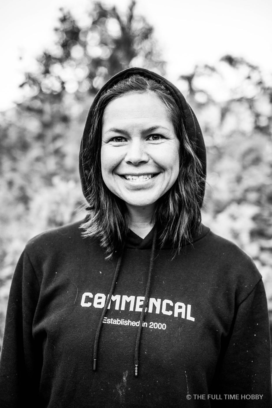 Smiling Portrait in Black & White, Whistler, Pemberton and Squamish, BC