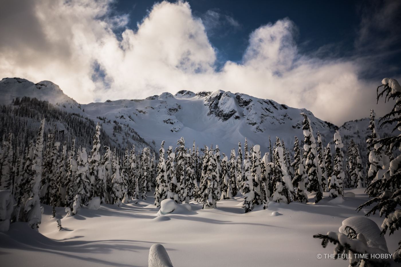 Snow Ghost Forest Under a Big Sky, Duffey Lake Provincial Park, BC