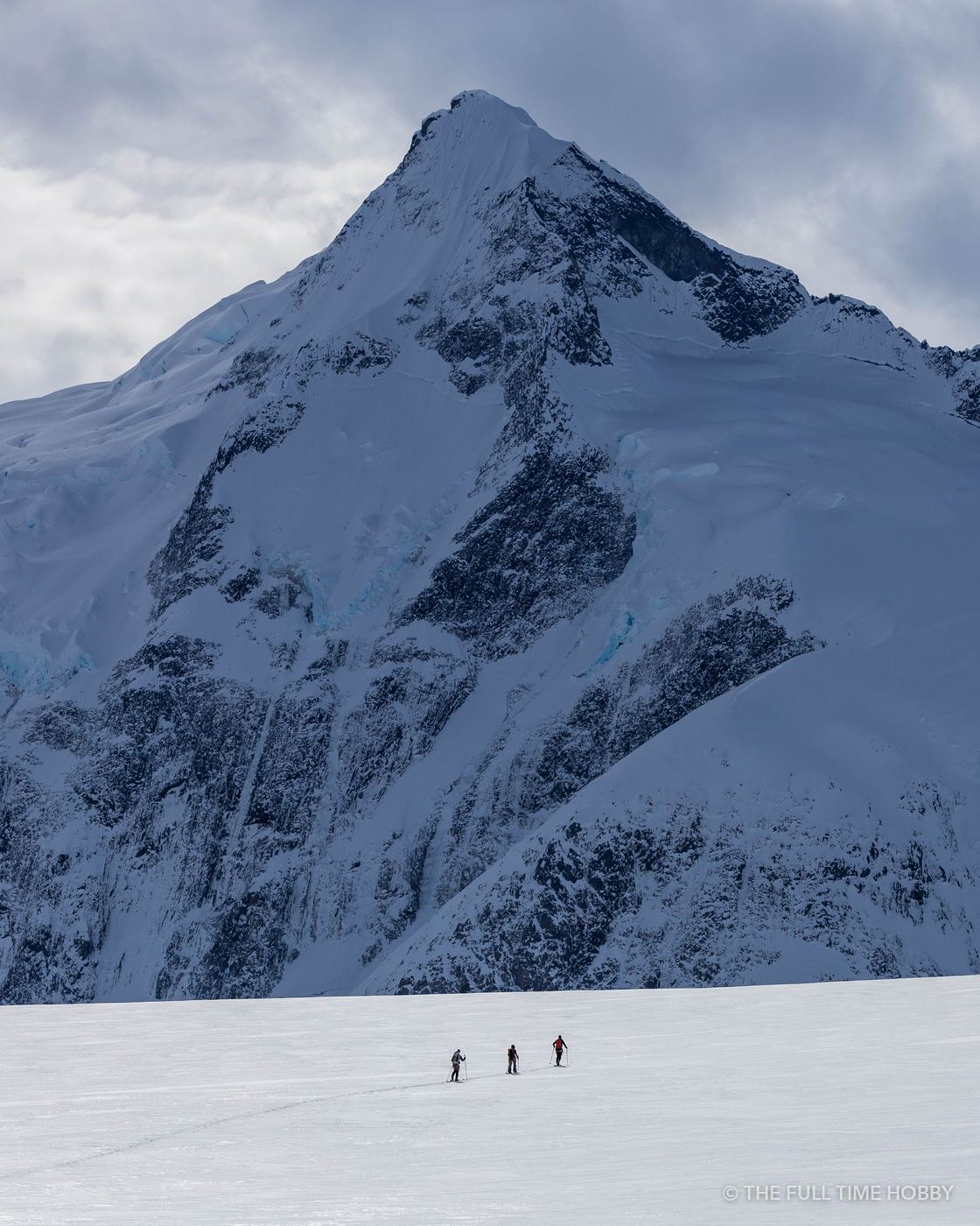 Snow-Plastered Mountain Face, Alaska