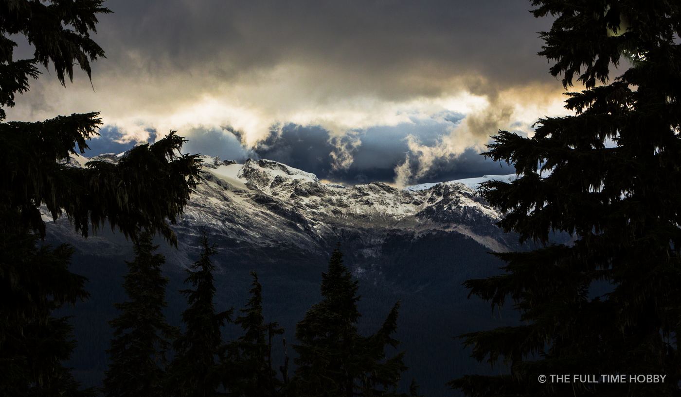 Sunset Over a Cloud-Capped Range, Callaghan Valley, Whistler, BC