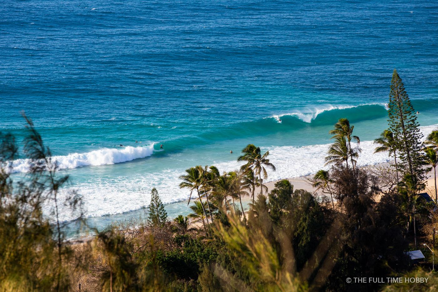 Surf Coast From the Bluff, Banzai Pipeline, North Shore, Oahu, Hawaii
