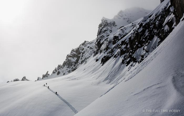 Tiny Skiers on the Ridge, Duffey Lake Provincial Park, BC
