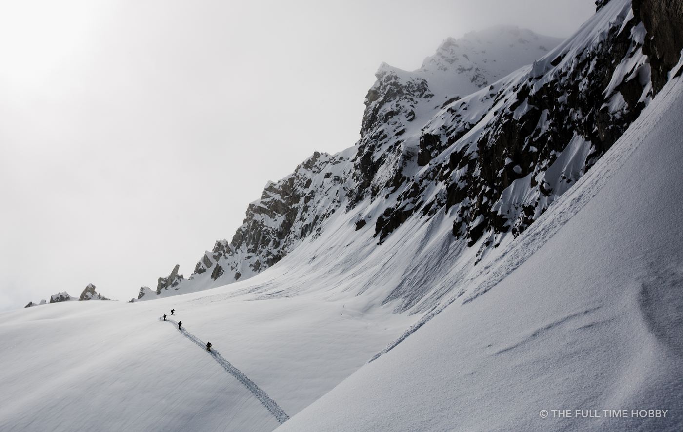 Tiny Skiers on the Ridge, Duffey Lake Provincial Park, BC