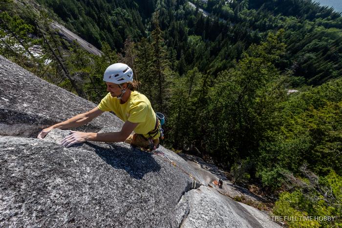 Topping Out With a Smile, Zen Garden, near Shannon Falls, Squamish, BC
