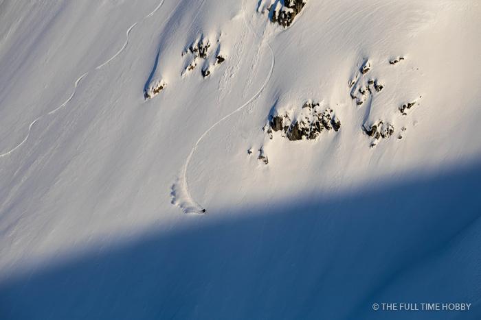 Tracks on the Glacier, Alaska