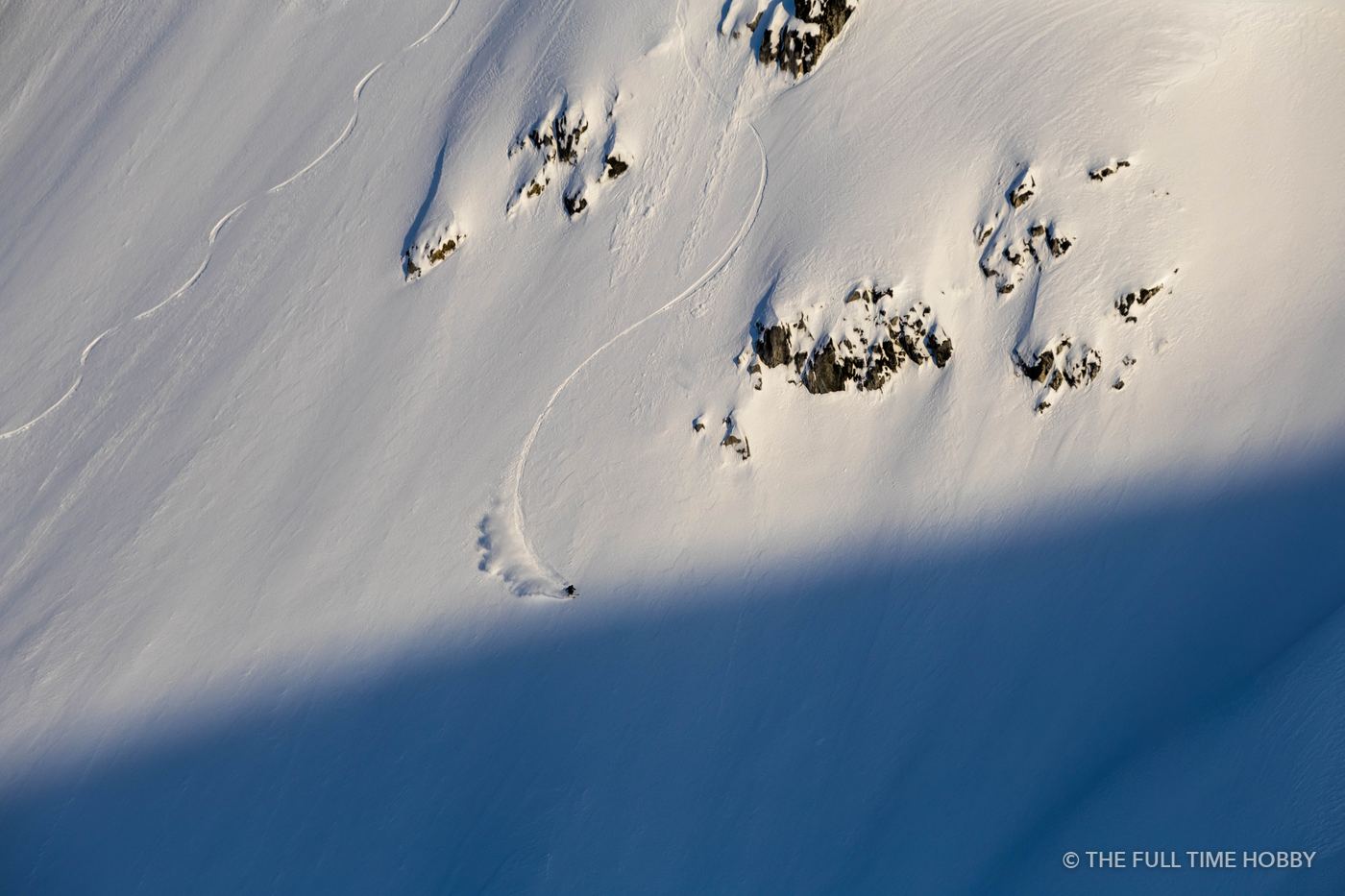 Tracks on the Glacier, Alaska
