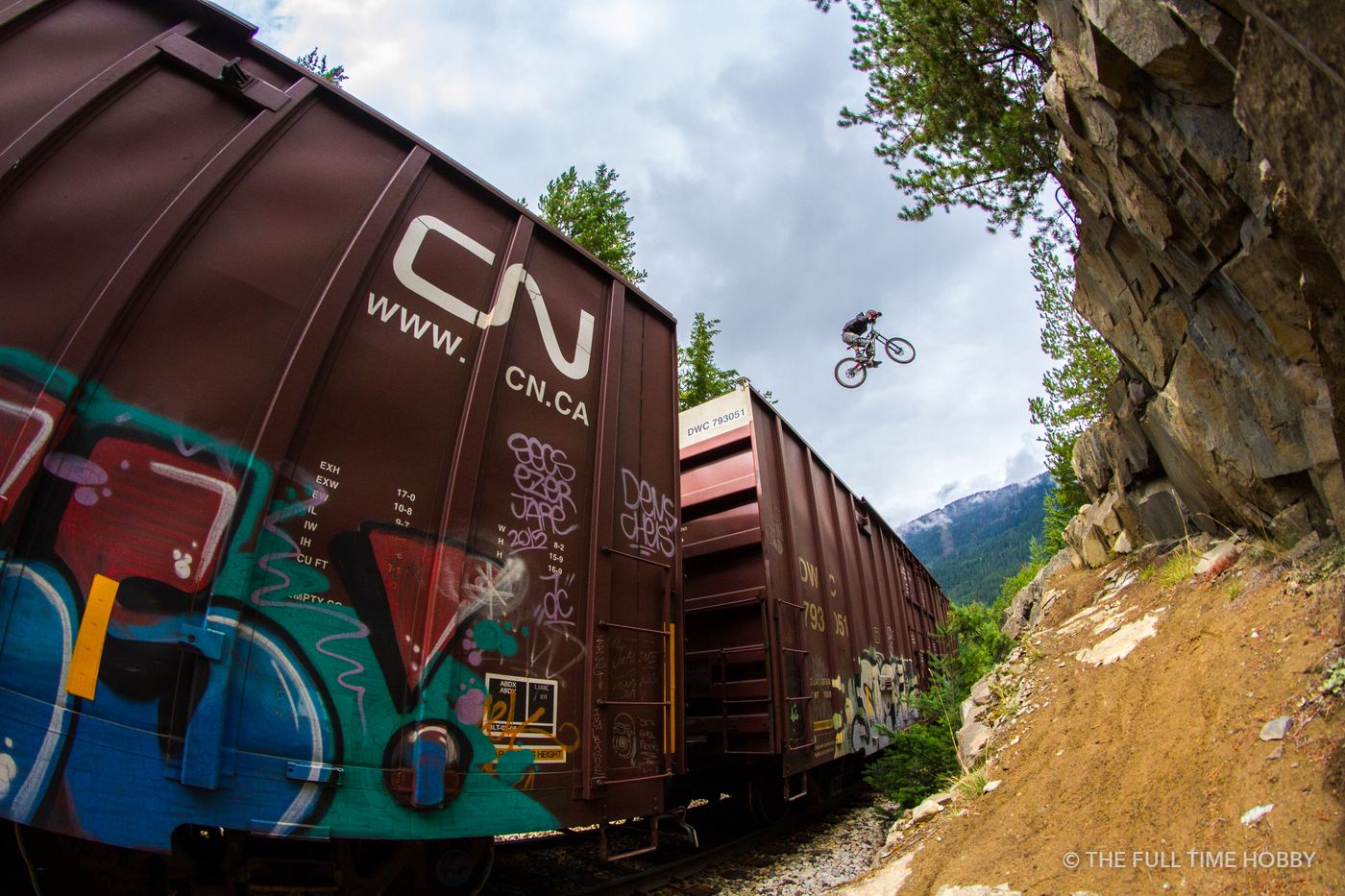Train Gap Over the CN Line, Pemberton, BC