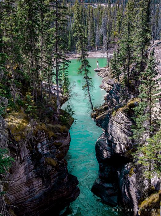 Turquoise River Canyon, Athabasca River, Jasper National Park, AB