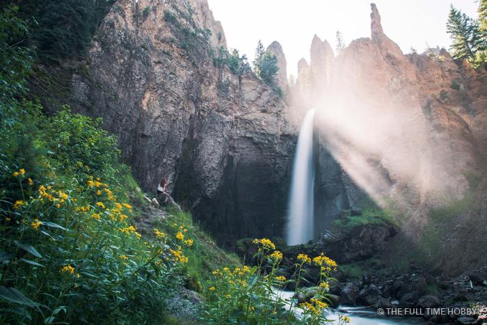 Waterfall in Spring, Glacier National Park, Montana