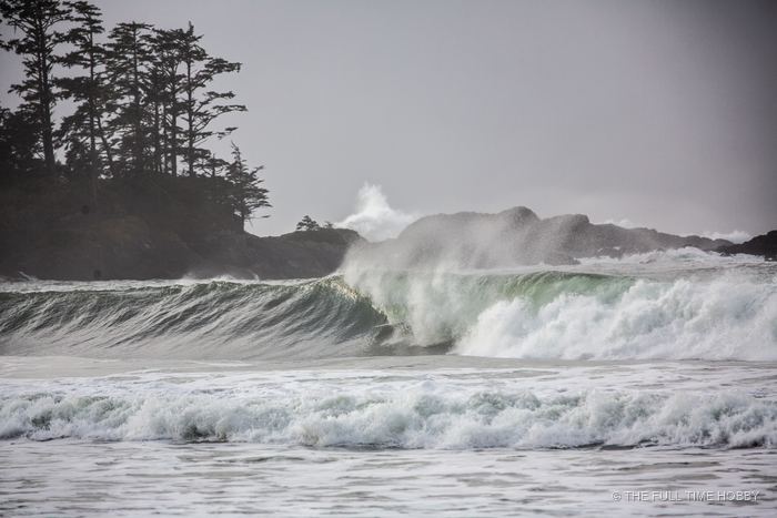 Wave Breaking at the Headland, Tofino, BC