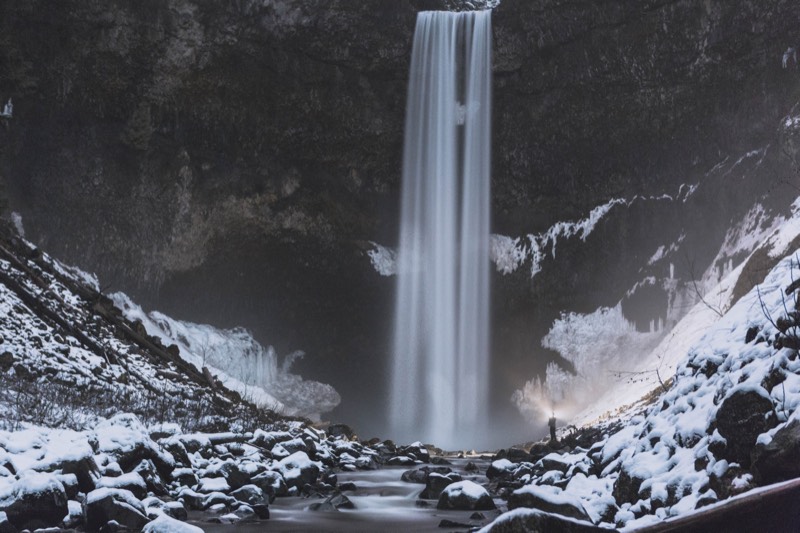 Winter Waterfall &mdash; stock photo by Jeremy Allen